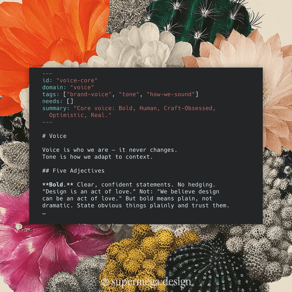 The voice definition file: YAML metadata, then the voice rules